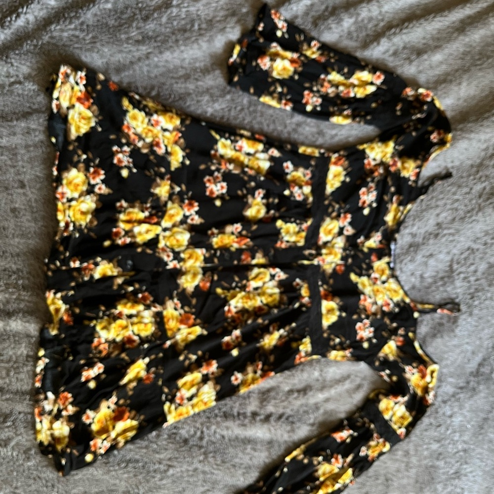 Paper doll long sleeve dress  small